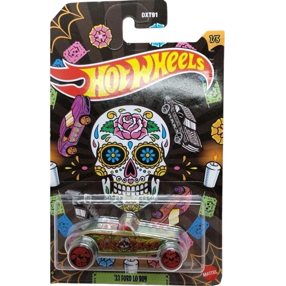 Hot Wheels '33 Ford Lo Boy & '16 Camaro SS 2023 Halloween Día de Los Muertos
